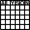 Thumbnail of a Alyson puzzle.