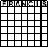 Thumbnail of a Francis puzzle.