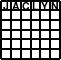 Thumbnail of a Jaclyn puzzle.