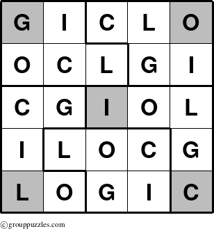 The grouppuzzles.com Answer grid for the Logic-5-Spot-r4 puzzle for 