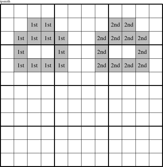 Each eye is a group numbered as shown in this Ambidextrous figure.