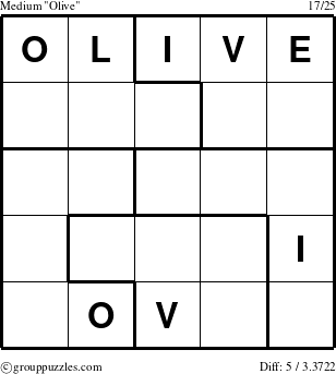 The grouppuzzles.com Medium Olive puzzle for 