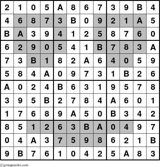 The grouppuzzles.com Answer grid for the tpsmith-serious puzzle for 