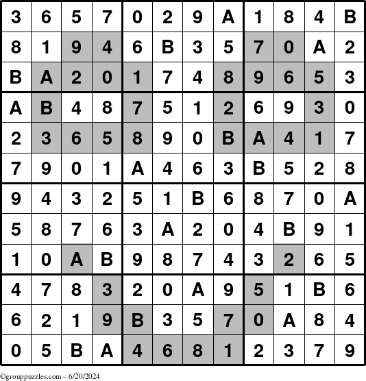 The grouppuzzles.com Answer grid for the tpsmith puzzle for Thursday June 20, 2024