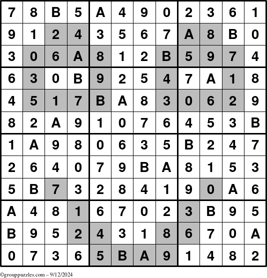 The grouppuzzles.com Answer grid for the tpsmith puzzle for Thursday September 12, 2024