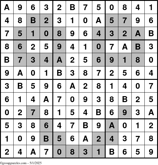 The grouppuzzles.com Answer grid for the tpsmith puzzle for Thursday May 1, 2025