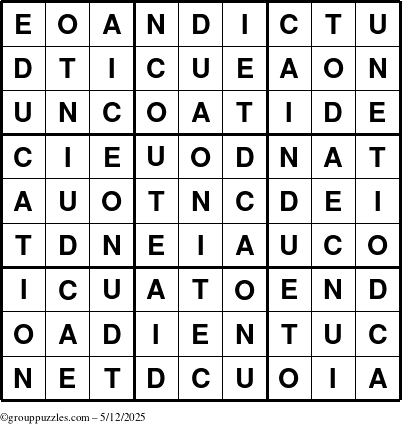 The grouppuzzles.com Answer grid for the Education-c1 puzzle for Monday May 12, 2025