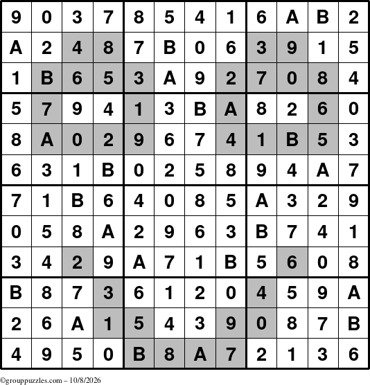 The grouppuzzles.com Answer grid for the tpsmith puzzle for Thursday October 8, 2026