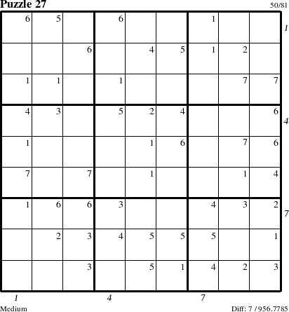 Step-by-Step Instructions for Puzzle 27 with all 7 steps marked