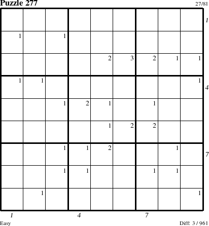 Step-by-Step Instructions for Puzzle 277 with all 3 steps marked