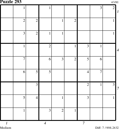 Step-by-Step Instructions for Puzzle 293 with all 7 steps marked