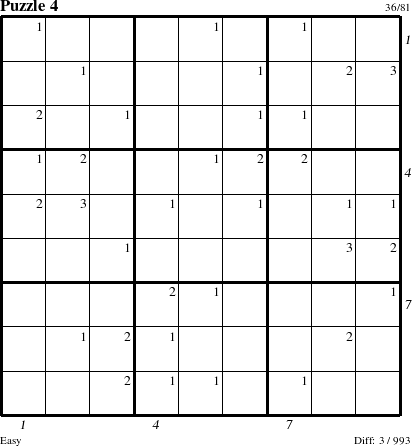 Step-by-Step Instructions for Puzzle 4 with all 3 steps marked