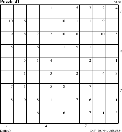 Step-by-Step Instructions for Puzzle 41 with all 10 steps marked