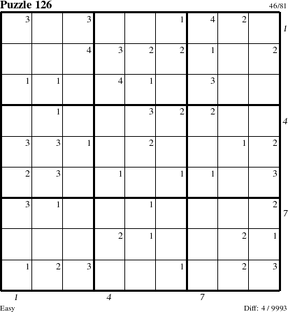 Step-by-Step Instructions for Puzzle 126 with all 4 steps marked