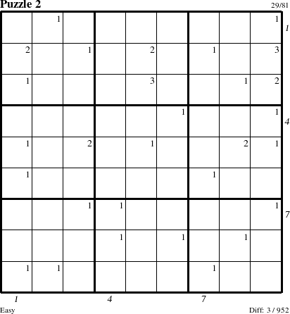 Step-by-Step Instructions for Puzzle 2 with all 3 steps marked