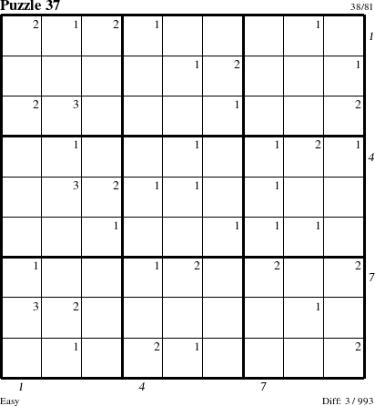 Step-by-Step Instructions for Puzzle 37 with all 3 steps marked