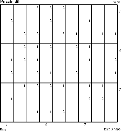 Step-by-Step Instructions for Puzzle 40 with all 3 steps marked