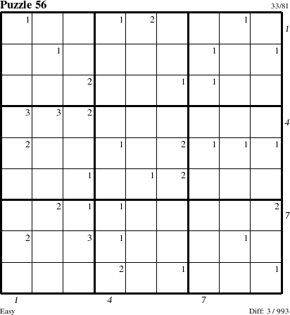 Step-by-Step Instructions for Puzzle 56 with all 3 steps marked