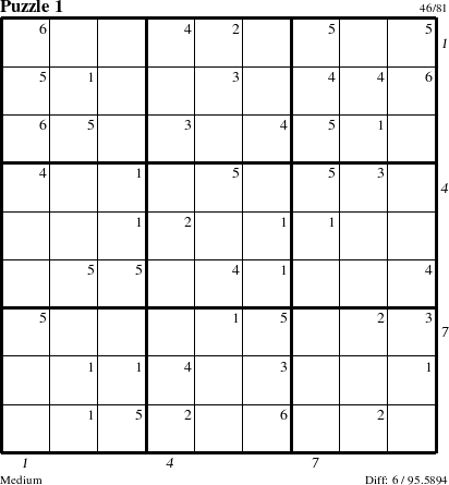 Step-by-Step Instructions for Puzzle 1 with all 6 steps marked