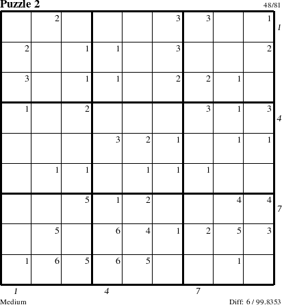 Step-by-Step Instructions for Puzzle 2 with all 6 steps marked