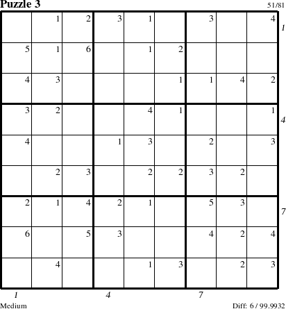 Step-by-Step Instructions for Puzzle 3 with all 6 steps marked