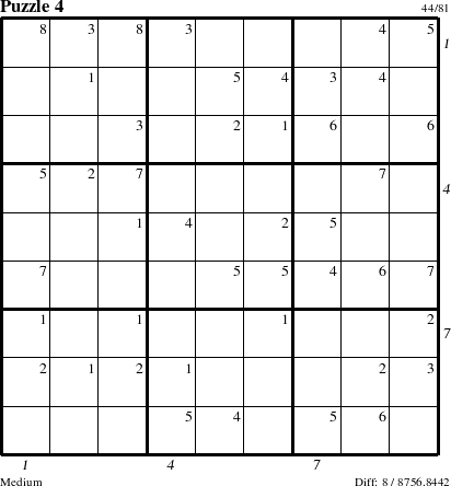 Step-by-Step Instructions for Puzzle 4 with all 8 steps marked