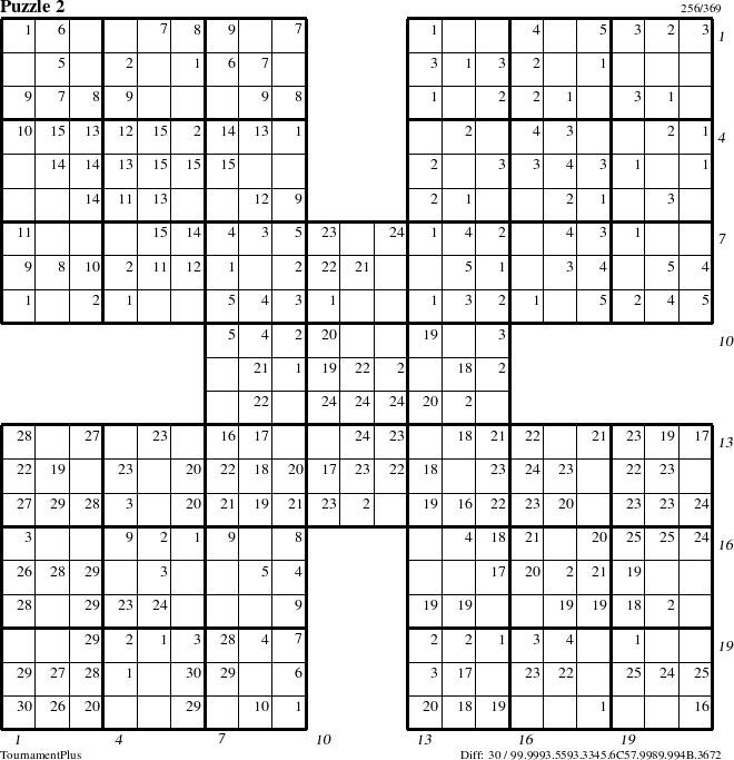 Step-by-Step Instructions for Puzzle 2 with all 30 steps marked