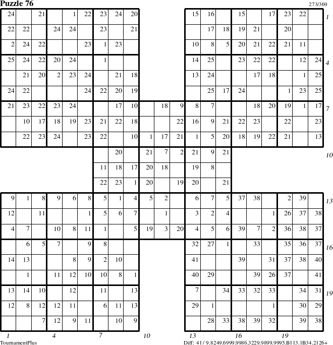 Step-by-Step Instructions for Puzzle 76 with all 41 steps marked