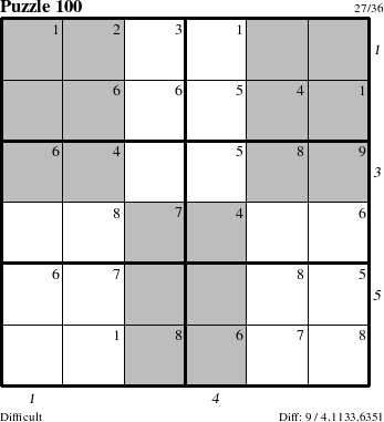 Step-by-Step Instructions for Puzzle 100 with all 9 steps marked