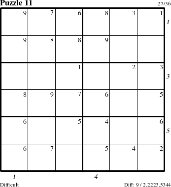 Step-by-Step Instructions for Puzzle 11 with all 9 steps marked