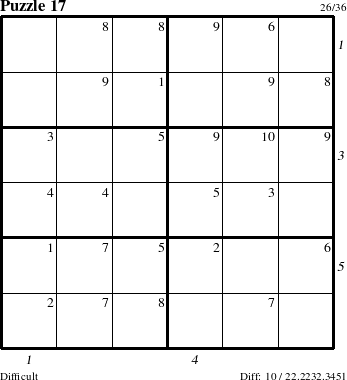 Step-by-Step Instructions for Puzzle 17 with all 10 steps marked