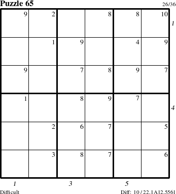 Step-by-Step Instructions for Puzzle 65 with all 10 steps marked