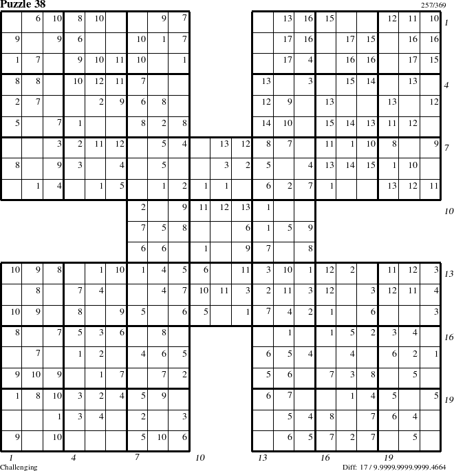 Step-by-Step Instructions for Puzzle 38 with all 17 steps marked