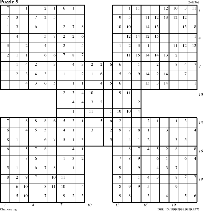 Step-by-Step Instructions for Puzzle 5 with all 15 steps marked