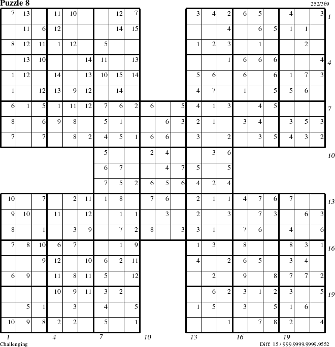 Step-by-Step Instructions for Puzzle 8 with all 15 steps marked