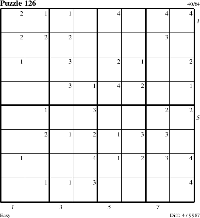 Step-by-Step Instructions for Puzzle 126 with all 4 steps marked