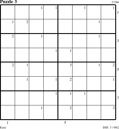 Step-by-Step Instructions for Puzzle 3 with all 3 steps marked