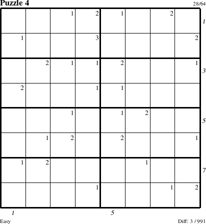 Step-by-Step Instructions for Puzzle 4 with all 3 steps marked