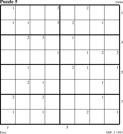 Step-by-Step Instructions for Puzzle 5 with all 3 steps marked