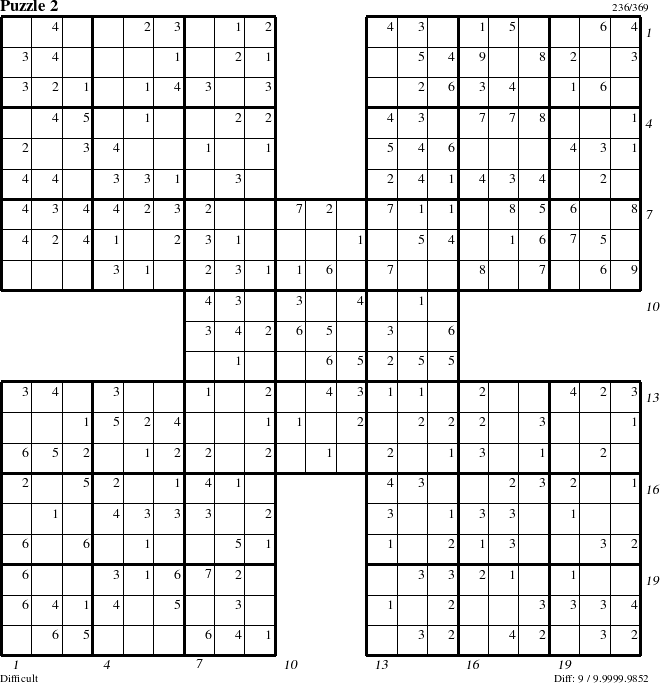 Step-by-Step Instructions for Puzzle 2 with all 9 steps marked