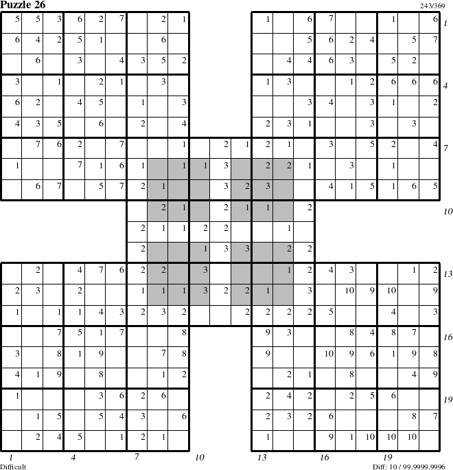 Step-by-Step Instructions for Puzzle 26 with all 10 steps marked