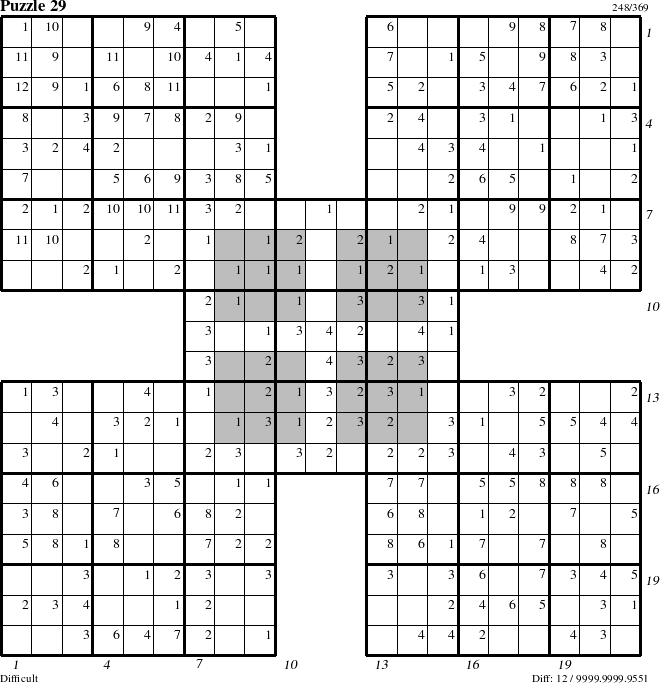 Step-by-Step Instructions for Puzzle 29 with all 12 steps marked