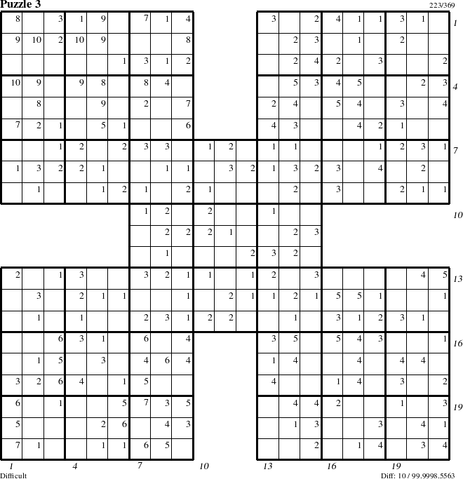 Step-by-Step Instructions for Puzzle 3 with all 10 steps marked