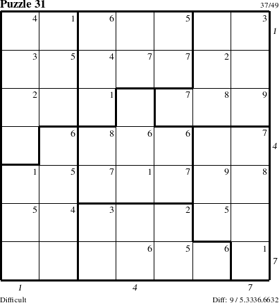 Step-by-Step Instructions for Puzzle 31 with all 9 steps marked