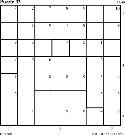 Step-by-Step Instructions for Puzzle 33 with all 10 steps marked