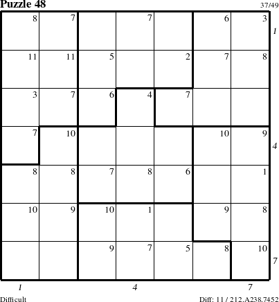 Step-by-Step Instructions for Puzzle 48 with all 11 steps marked