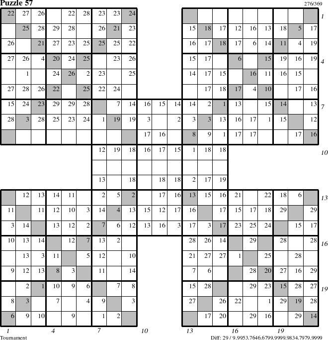 Step-by-Step Instructions for Puzzle 57 with all 29 steps marked