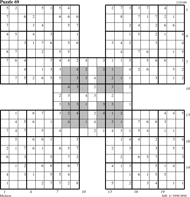 Step-by-Step Instructions for Puzzle 69 with all 8 steps marked