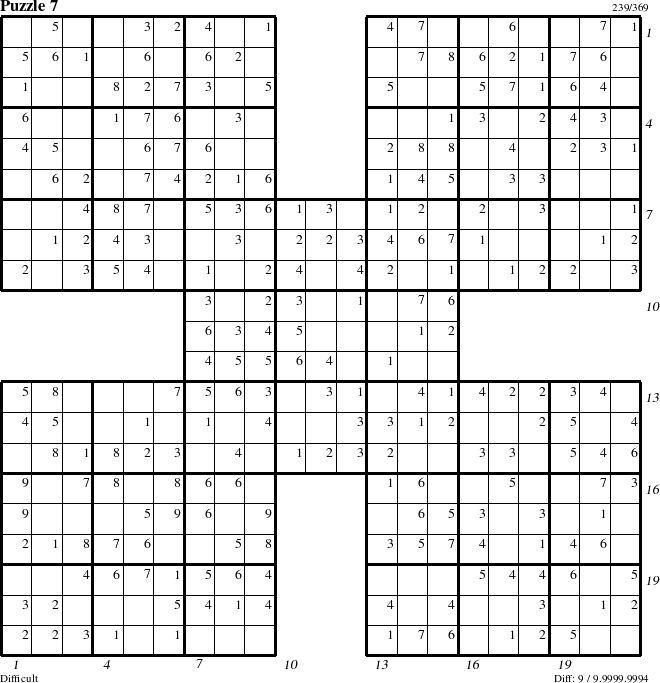 Step-by-Step Instructions for Puzzle 7 with all 9 steps marked