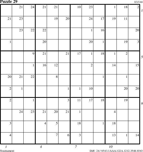 Step-by-Step Instructions for Puzzle 29 with all 24 steps marked